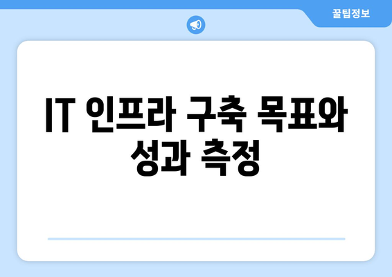 IT 인프라 구축 시 고려해야 할 필수 요소